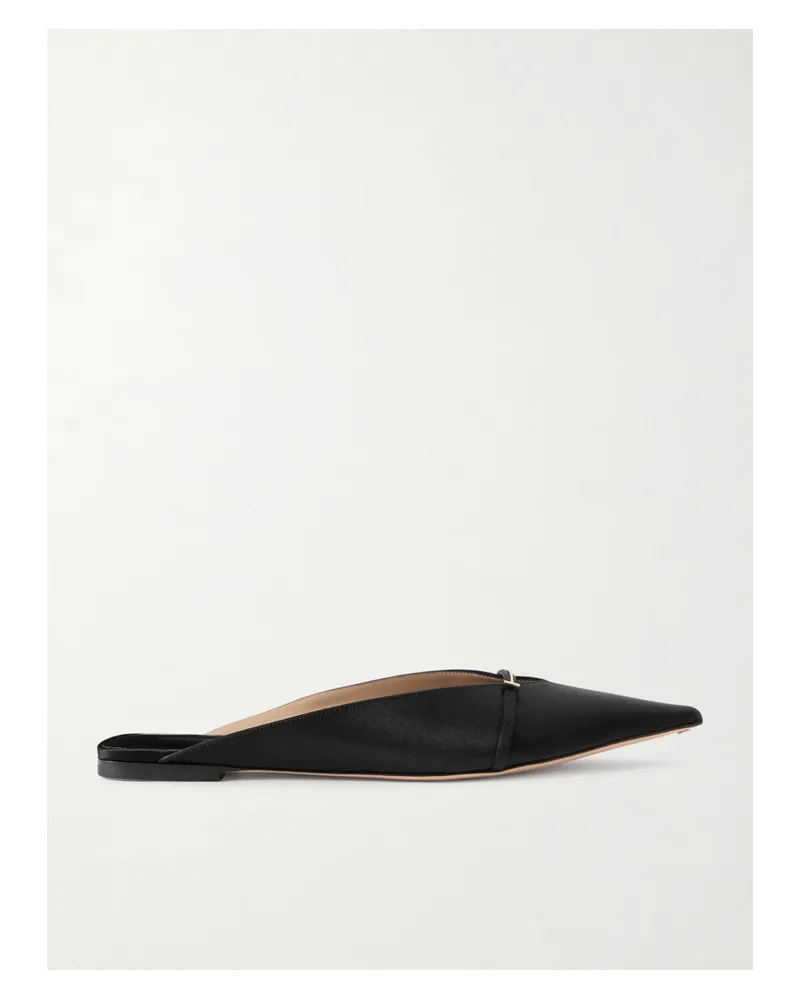 Tom Ford Embellished Satin Mules - Black Black