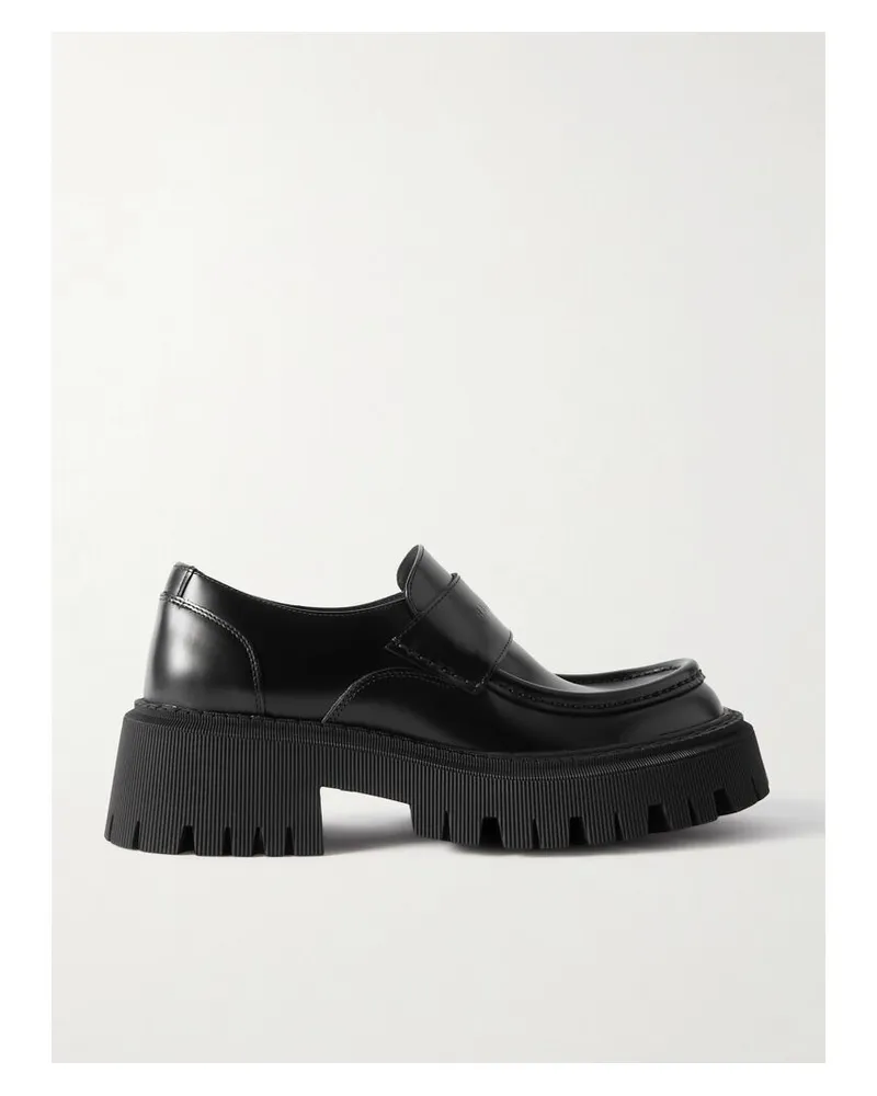 Balenciaga Tractor Loafers Aus Leder - Schwarz Schwarz
