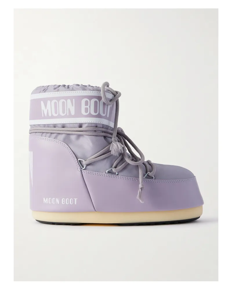 Moon Boot Icon Low Schneestiefel Aus Shell - Lila Lila