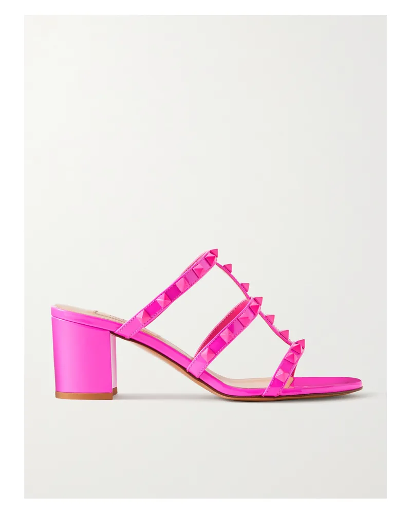Valentino Garavani Rockstud 60 Mules Aus Leder - Pink Pink