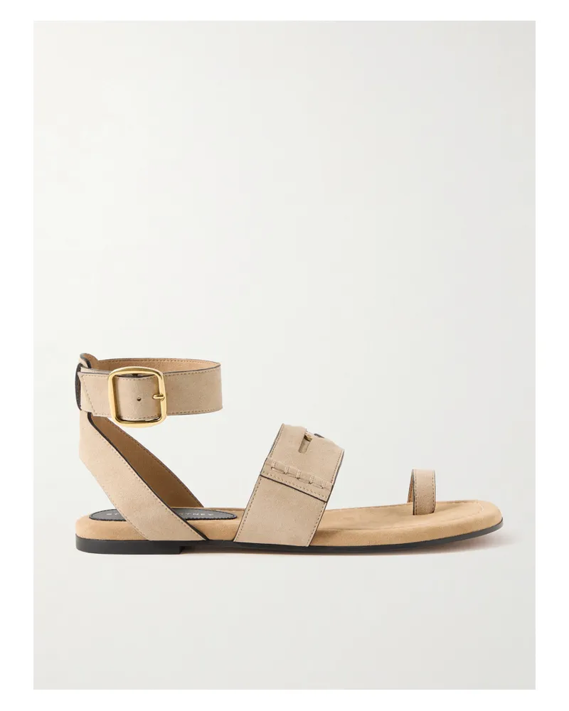 Stella McCartney Gaia Sandalen Aus Gebürstetem Synthetischem Material - Neutral Neutral