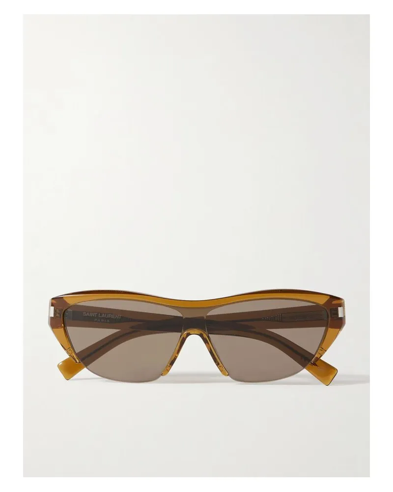 Saint Laurent Sonnenbrille Mit D-rahmen Aus Azetat In Hornoptik Horn