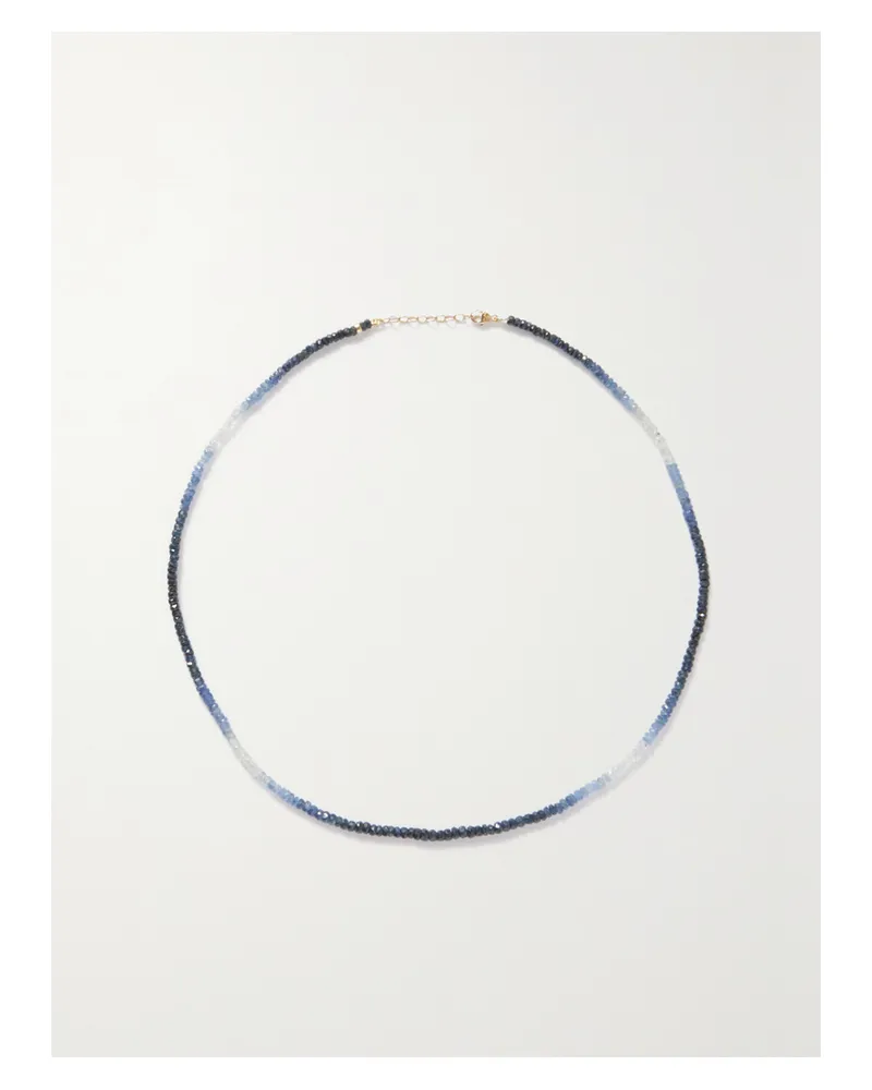 JIA JIA Gold Sapphire Necklace - Blue Blue