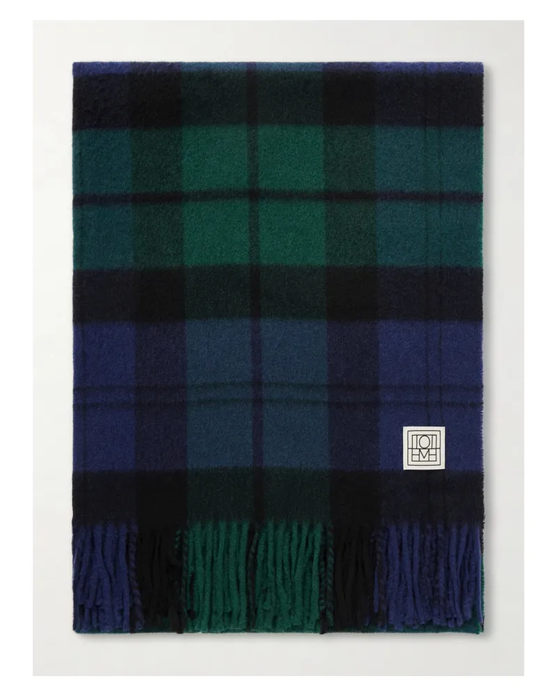 Totême Checked Cashmere And Wool-blend Scarf - Multi Multi