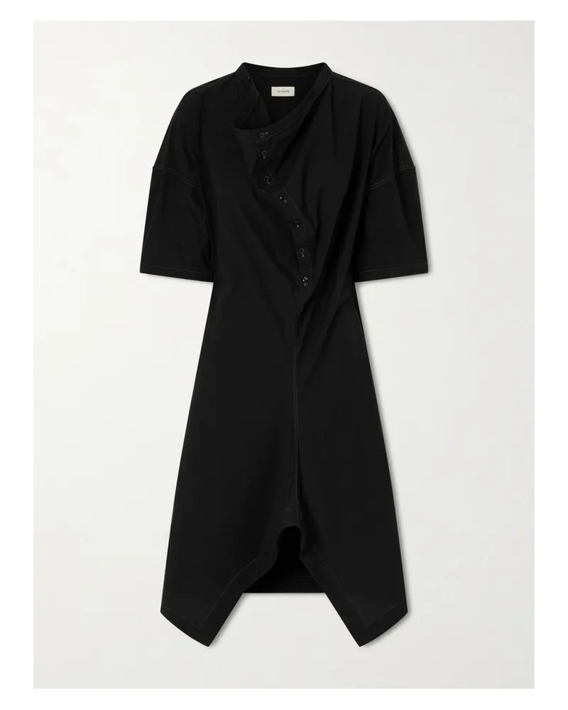 Christophe Lemaire Cotton-crepe Midi Dress - Black Black
