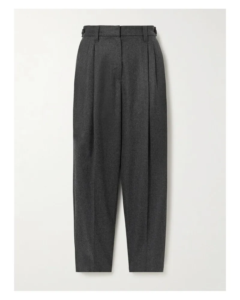Brunello Cucinelli Bundfaltenhose Aus Wolle - Grau Grau