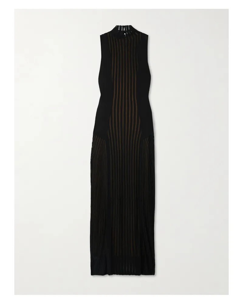 SIR Azario Maxikleid Aus Stretch-strick - Schwarz Schwarz