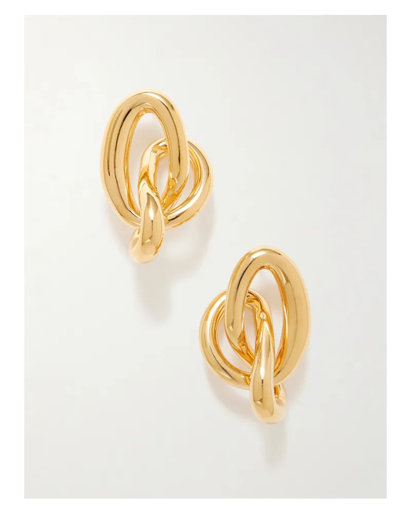 Oscar de la Renta Goldfarbene Ohrringe Gold