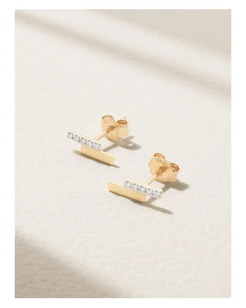 MATEO Ohrstecker Aus 14 karat Gold Mit Diamanten Gold