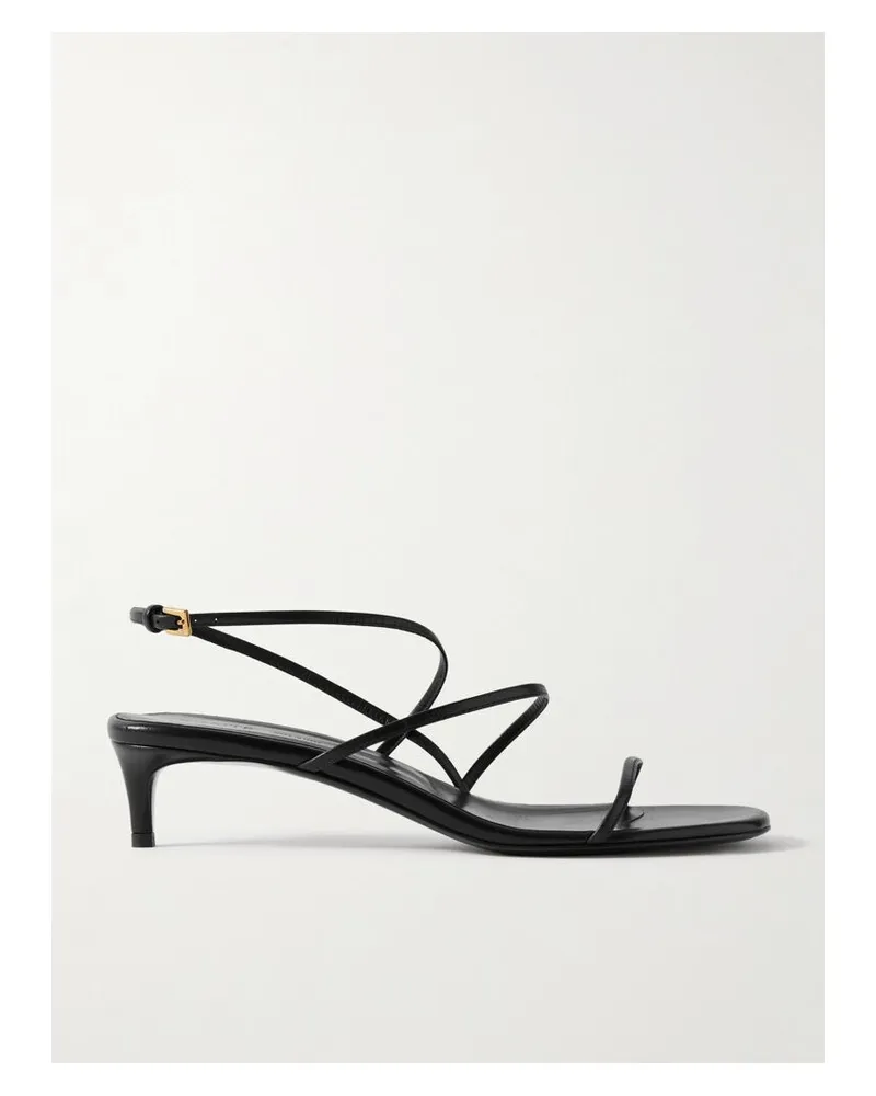 KHAITE Loop Sandalen Aus Leder - Schwarz Schwarz