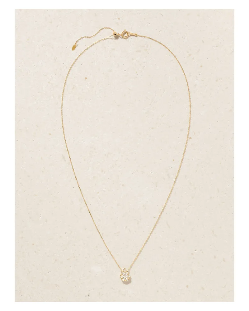 PERSEE Floating Kette Aus 18 Karat Gold Mit Diamanten Gold