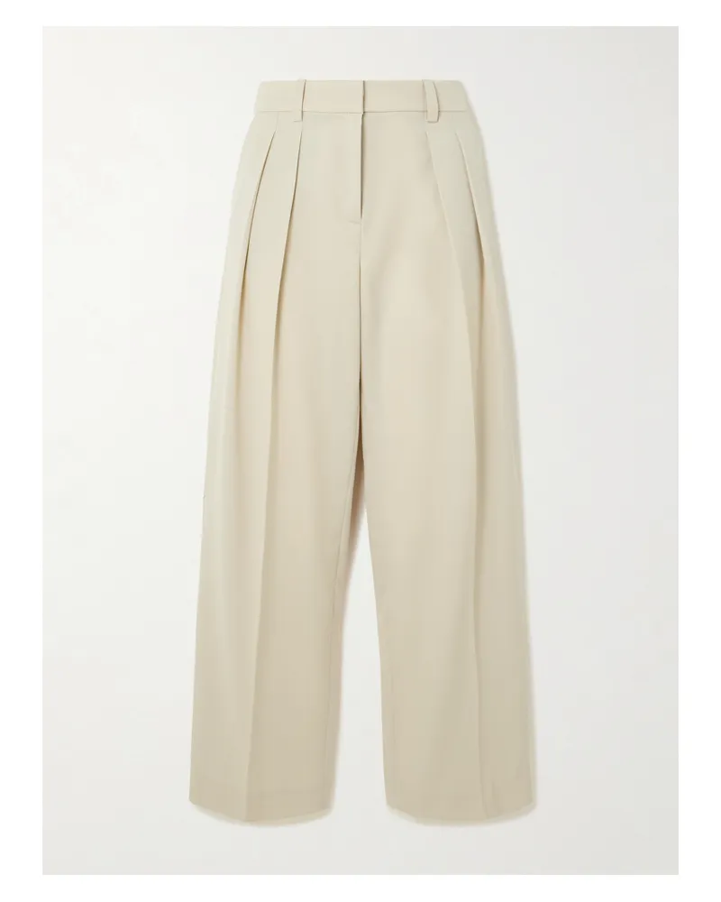 FRANKIE Shop Daytona Bundfaltenhose Mit Weitem Bein Aus Grain De Poudre - Neutral Neutral