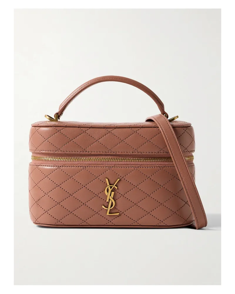 Saint Laurent Gaby Vanity Mini Quilted Leather Shoulder Bag - Pink Pink