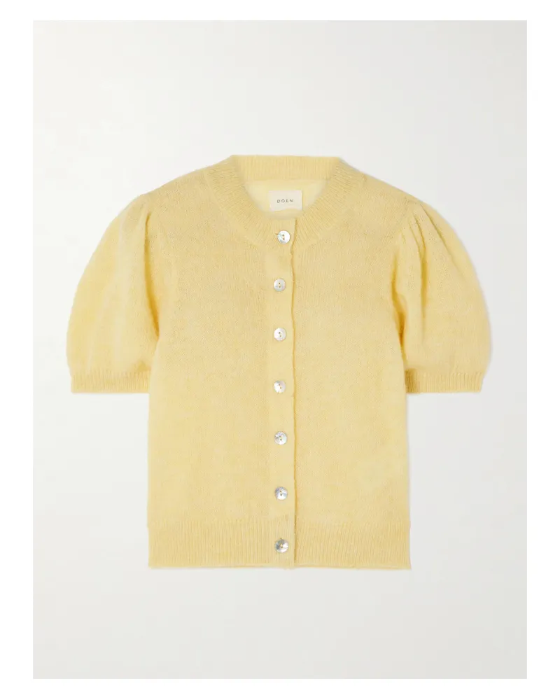 DÔEN Anisa Alpaca-blend Cardigan - Yellow Yellow
