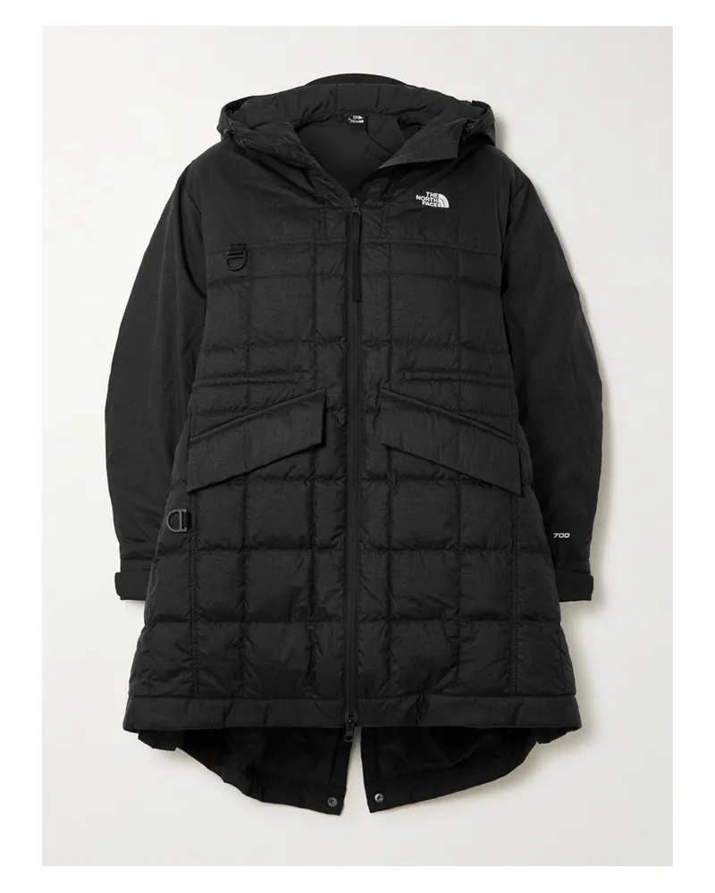 The North Face Dynamic Daunenjacke Aus Gestepptem Shell In Knitteroptik Mit Kapuze - Schwarz Schwarz