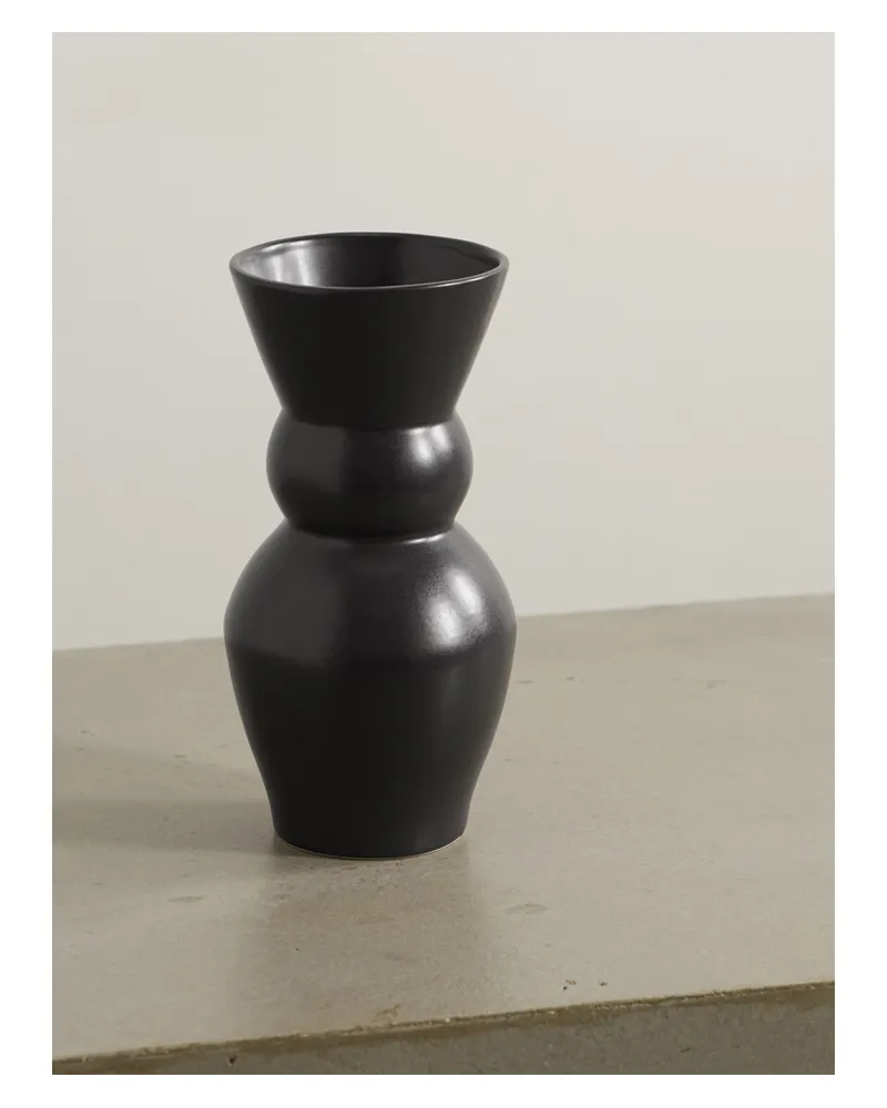 Marloe Marloe Net Sustain Lucie Keramikvase - Grau Grau