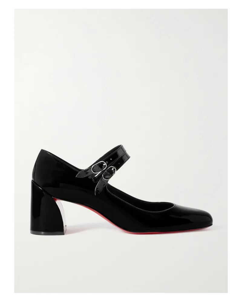 Christian Louboutin Miss Jane 55 Pumps aus Lackleder Schwarz