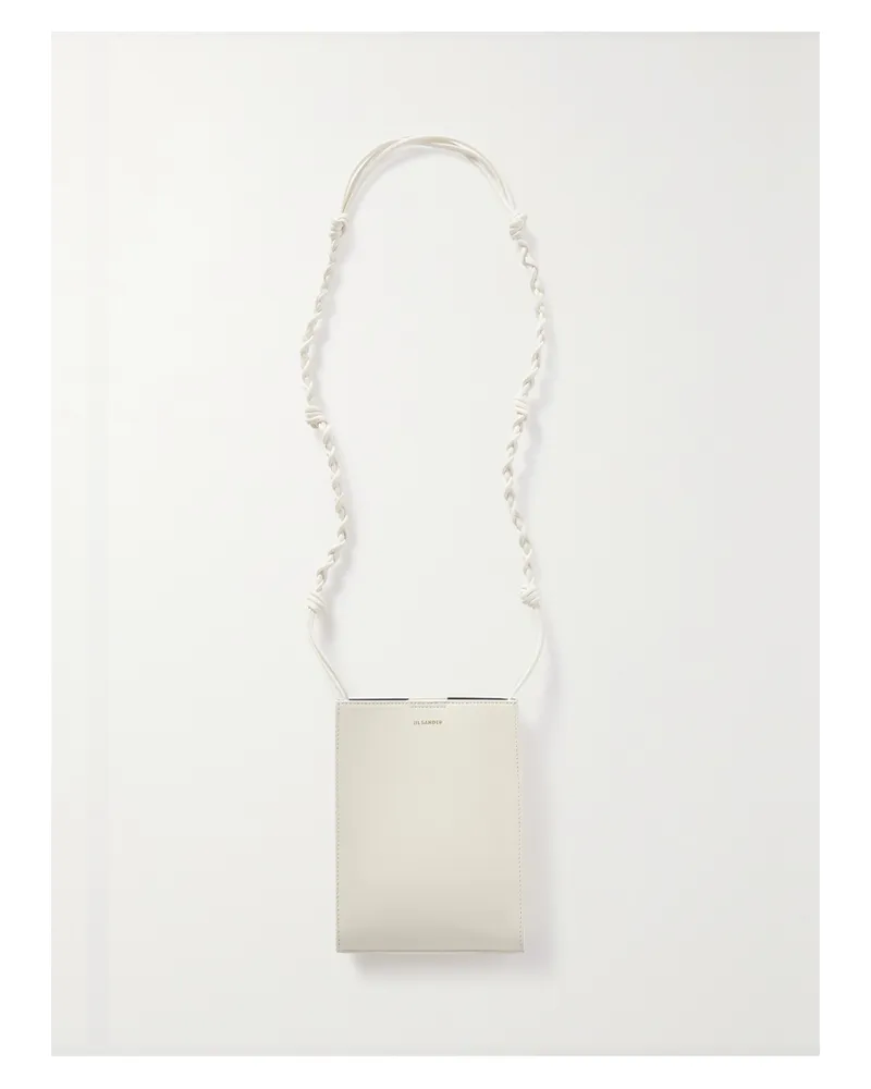 Jil Sander Tangle Small Leather Shoulder Bag - Off-white Off-white