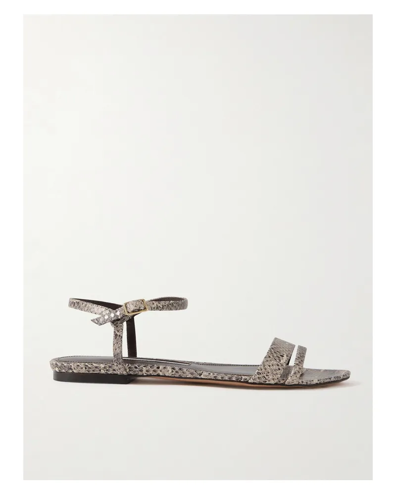 Emme Parsons Simple Sandalen Aus Leder Mit Schlangeneffekt - Animal-Print Animal-print
