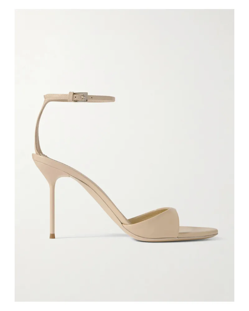 Paris Texas Lidia Sandalen Aus Lackleder - Creme Creme