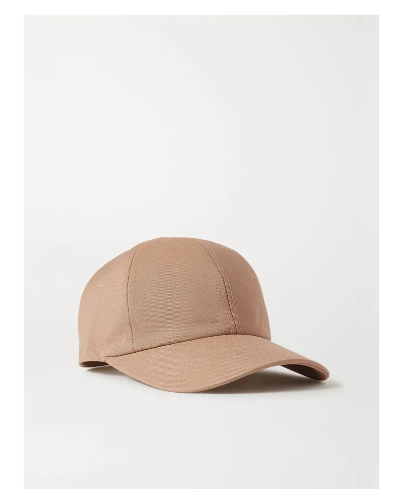 Totême Soho Baseballkappe Aus Baumwoll-twill - Braun Braun