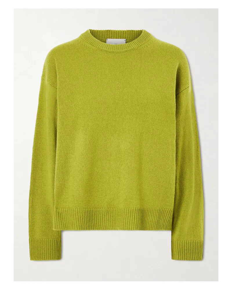 The Elder Statesman Zuma Cashmere Sweater - Green Green