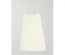 Edge Striped Organic Cotton Mini Dress - Yellow