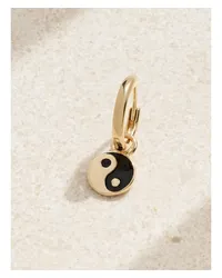 Alison Lou Yin Yang Einzelne Creole aus 14 Karat Gold