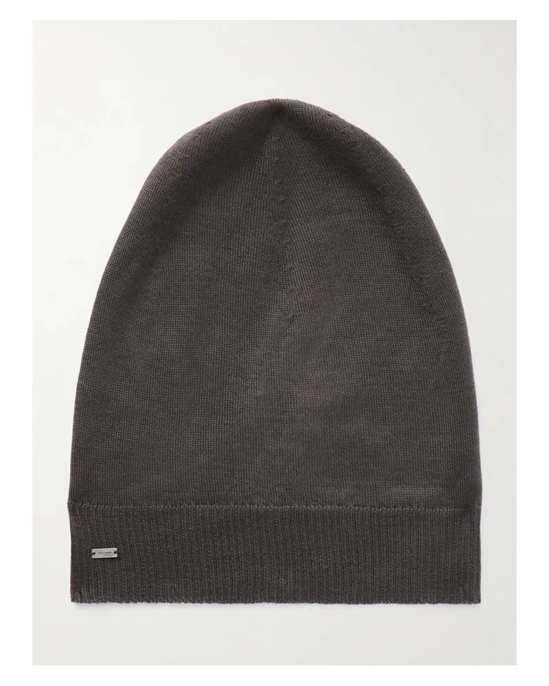 Saint Laurent Cashmere Beanie - Brown Brown