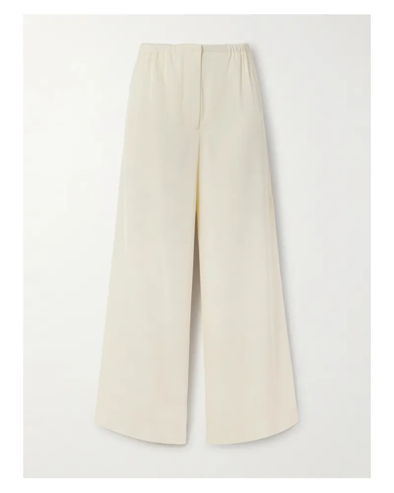 Proenza Schouler Meadow Hose Aus Twill Mit Weitem Bein - Weiß Weiß