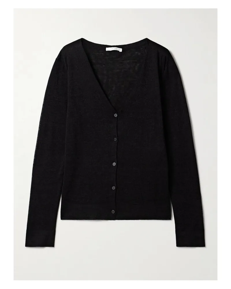 The Row Jheel Cardigan Aus Einer Leinenmischung - Schwarz Schwarz