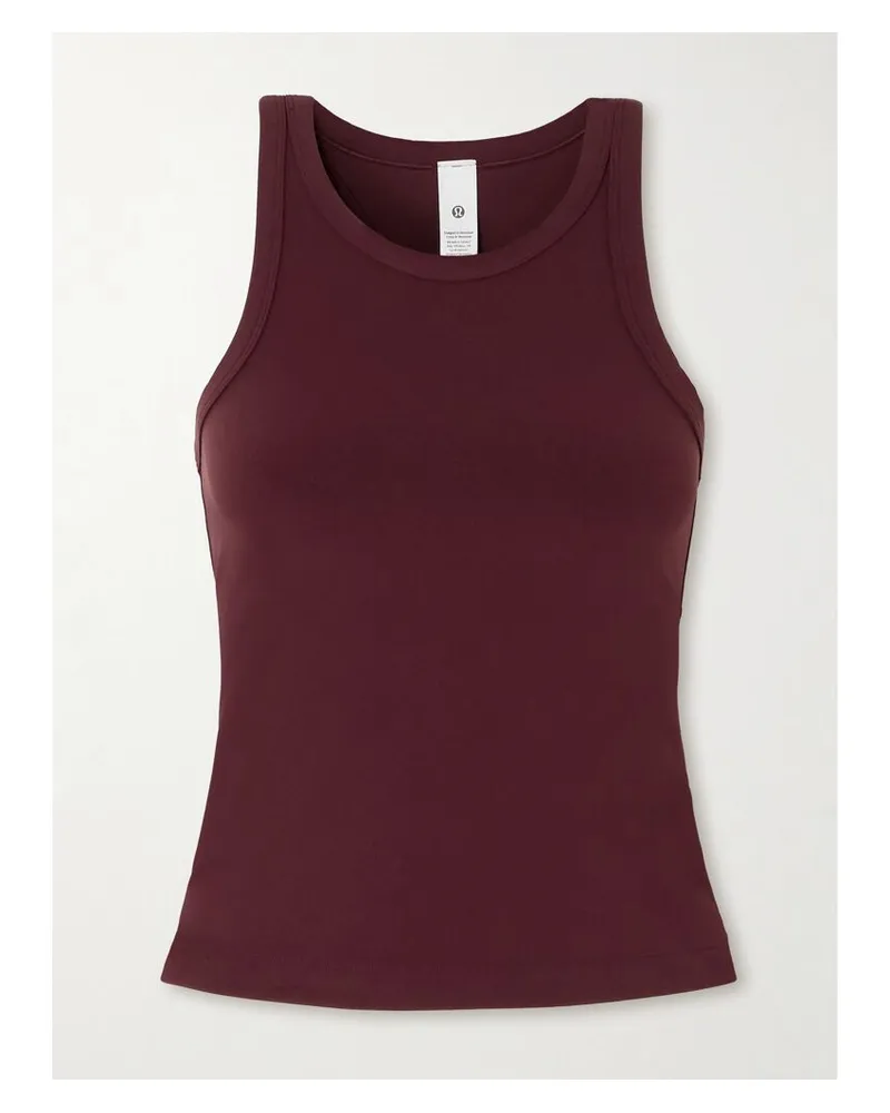 LULULEMON Align™ Waist-length Racerback-tanktop Aus Nulu™-material - Burgunder Burgunder
