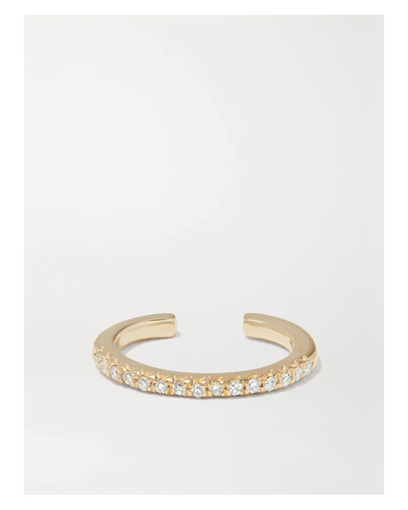Stone & Strand Einzelnes Ear Cuff Aus Gold Mit Diamanten Gold