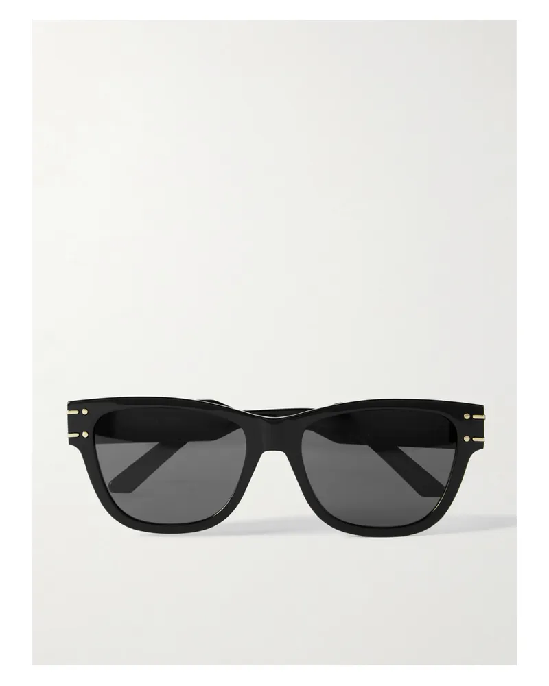 Dior Dior Signature S6u Square-frame Acetate Sunglasses - Black Black