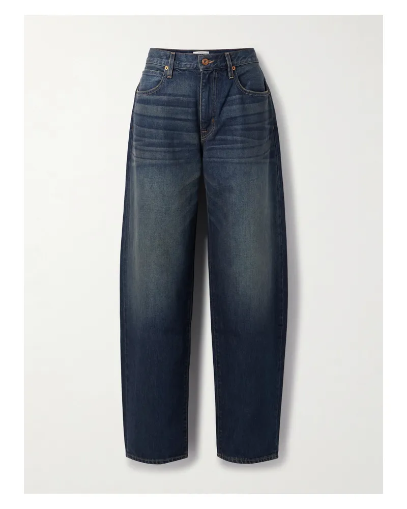 SLVRLAKE Ella Halbhohe Barrel-jeans - Blau Blau