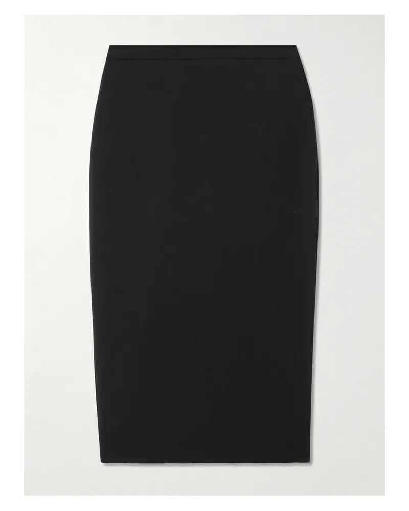 Max Mara Wool-blend Midi Skirt - Black Black