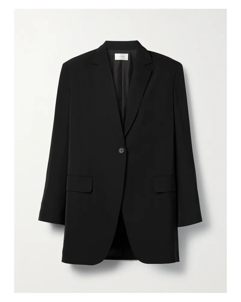 The Row Obine Crepe Blazer - Black Black