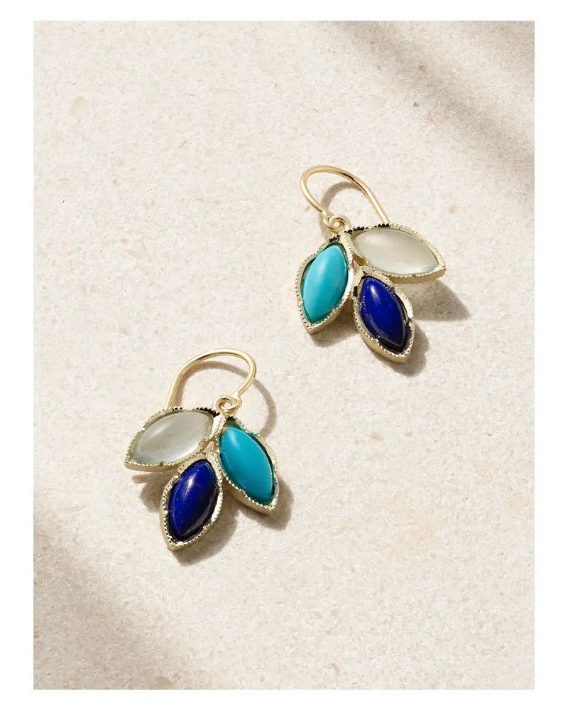 Irene Neuwirth 18-karat Gold Multi-stone Earrings - Blue Blue