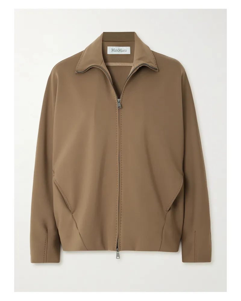 Max Mara Pala Jacke Aus Stretch-jersey - Braun Braun
