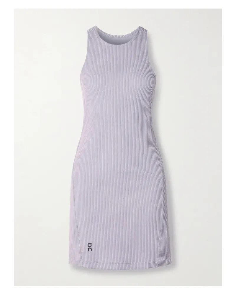 ON All-day Minikleid Aus Recyceltem, Geripptem Stretch-material - Lila Lila