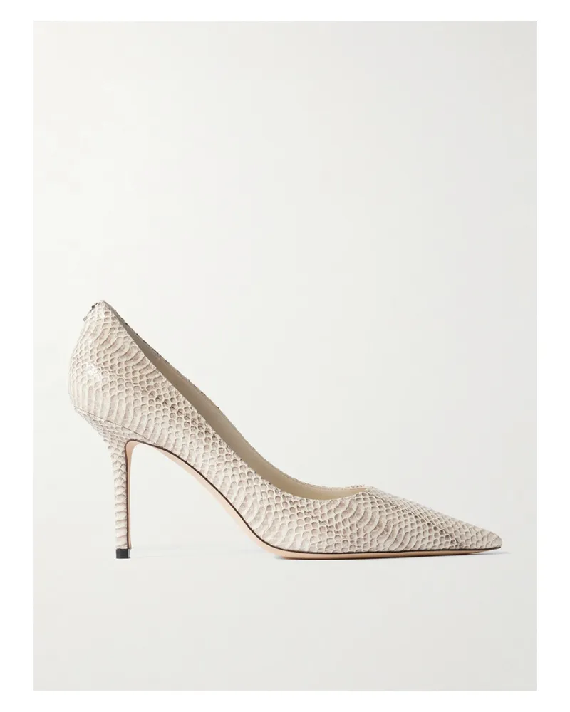 Jimmy Choo Love 85 Pumps Aus Leder Mit Schlangeneffekt - Animal-Print Animal-print