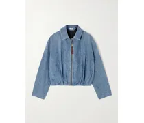 Jeansjacke Mit Falten - Blau
