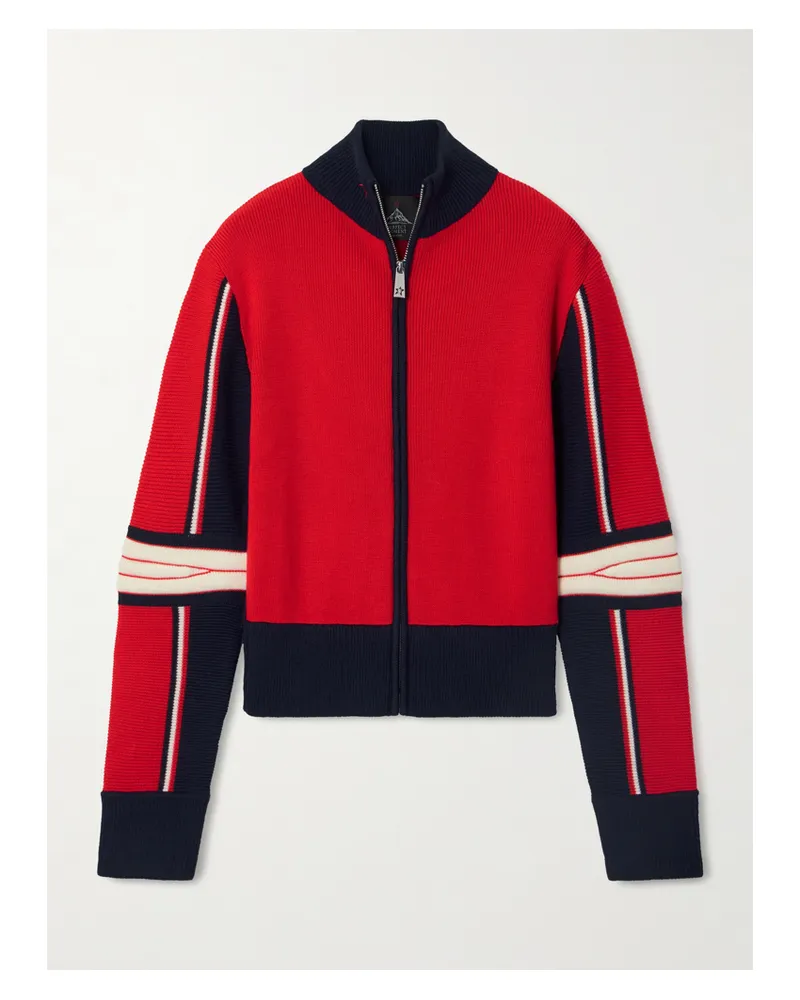 Perfect Moment Cardigan Aus Merinowolle - Rot Rot