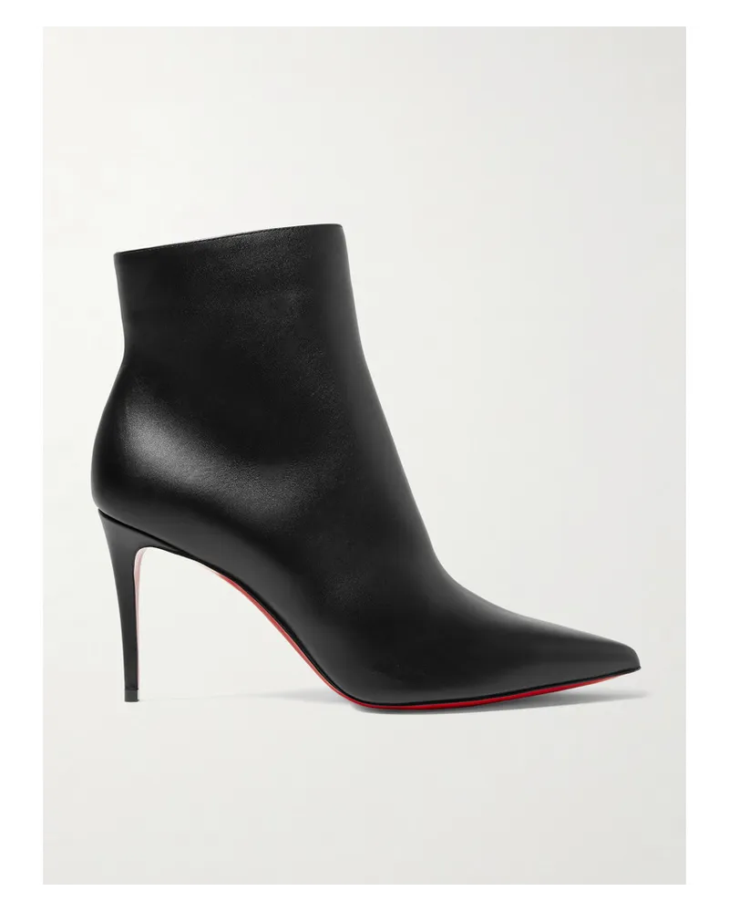 Christian Louboutin So Kate Booty 85 Ankle Boots aus Leder Schwarz