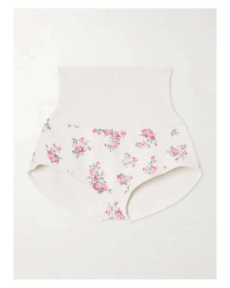 Magda Butrym Shorts Aus Baumwolle Mit Blumenprint - Pink Pink