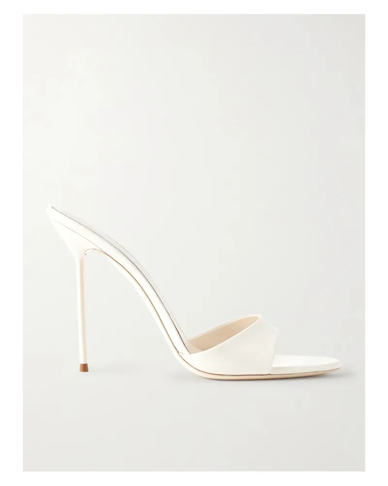 Paris Texas Lidia Mules Aus Lackleder - Neutral Neutral