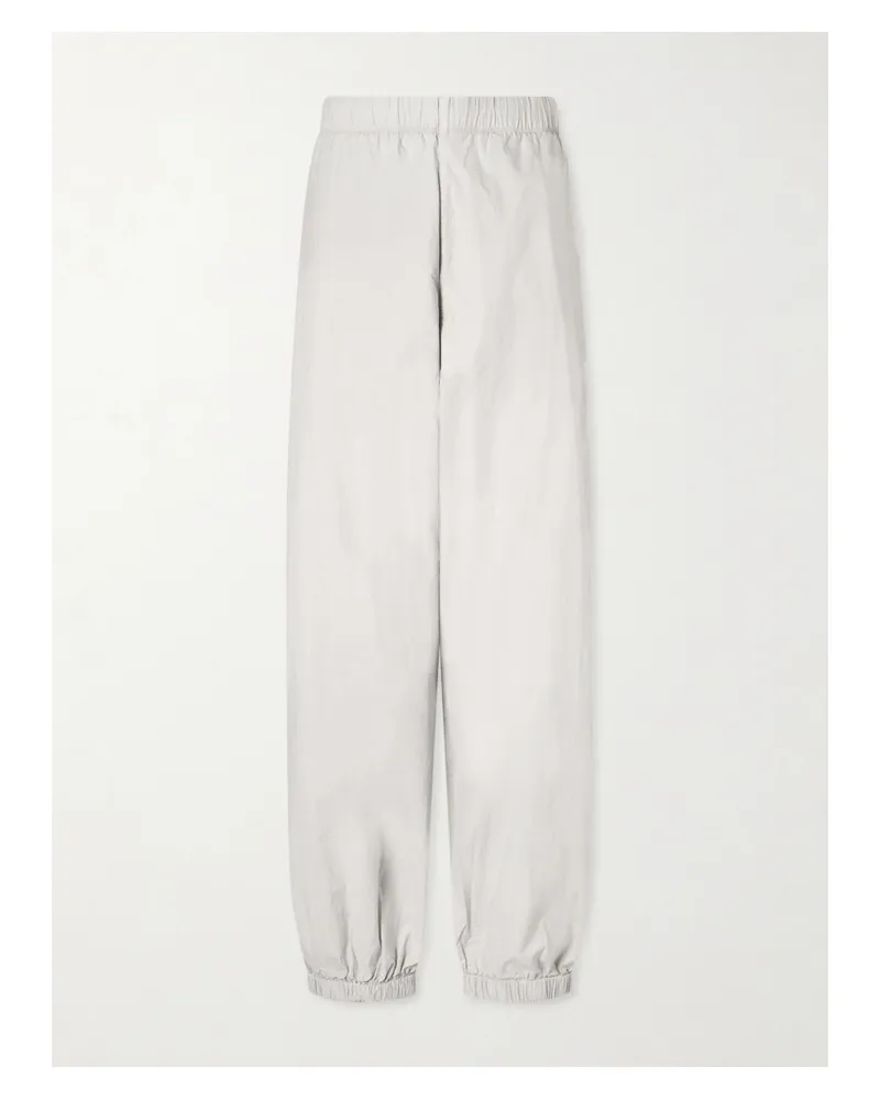 James Perse Cotton-blend Poplin Tapered Pants - Neutrals Neutrals