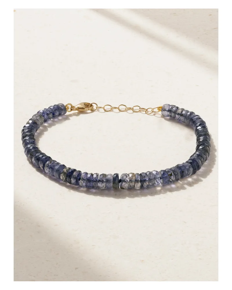 JIA JIA Armband Mit Cordieriten Und Details Aus Gold - Blau Blau