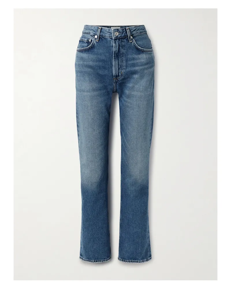 Citizens of humanity Zurie Hoch Sitzende Jeans Mit Geradem Bein - Blau Blau