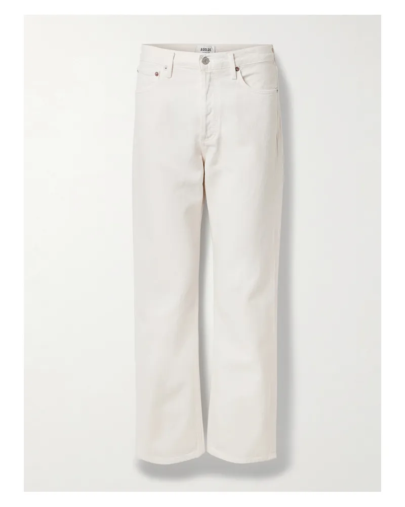 AGOLDE 90s Mid-rise Straight-leg Jeans - White White